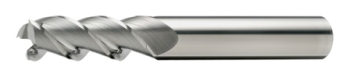 VHM Ø 12 mm Z=3 45° Flachstirn poliert Alu (N)